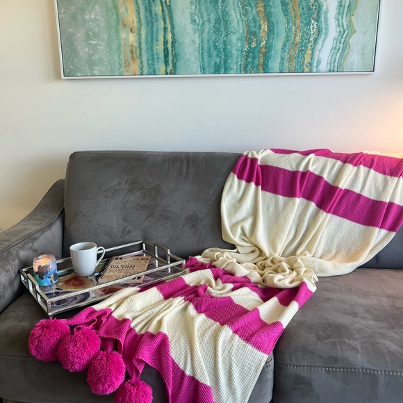 100% cotton Knit throw - Picture 3 of 11